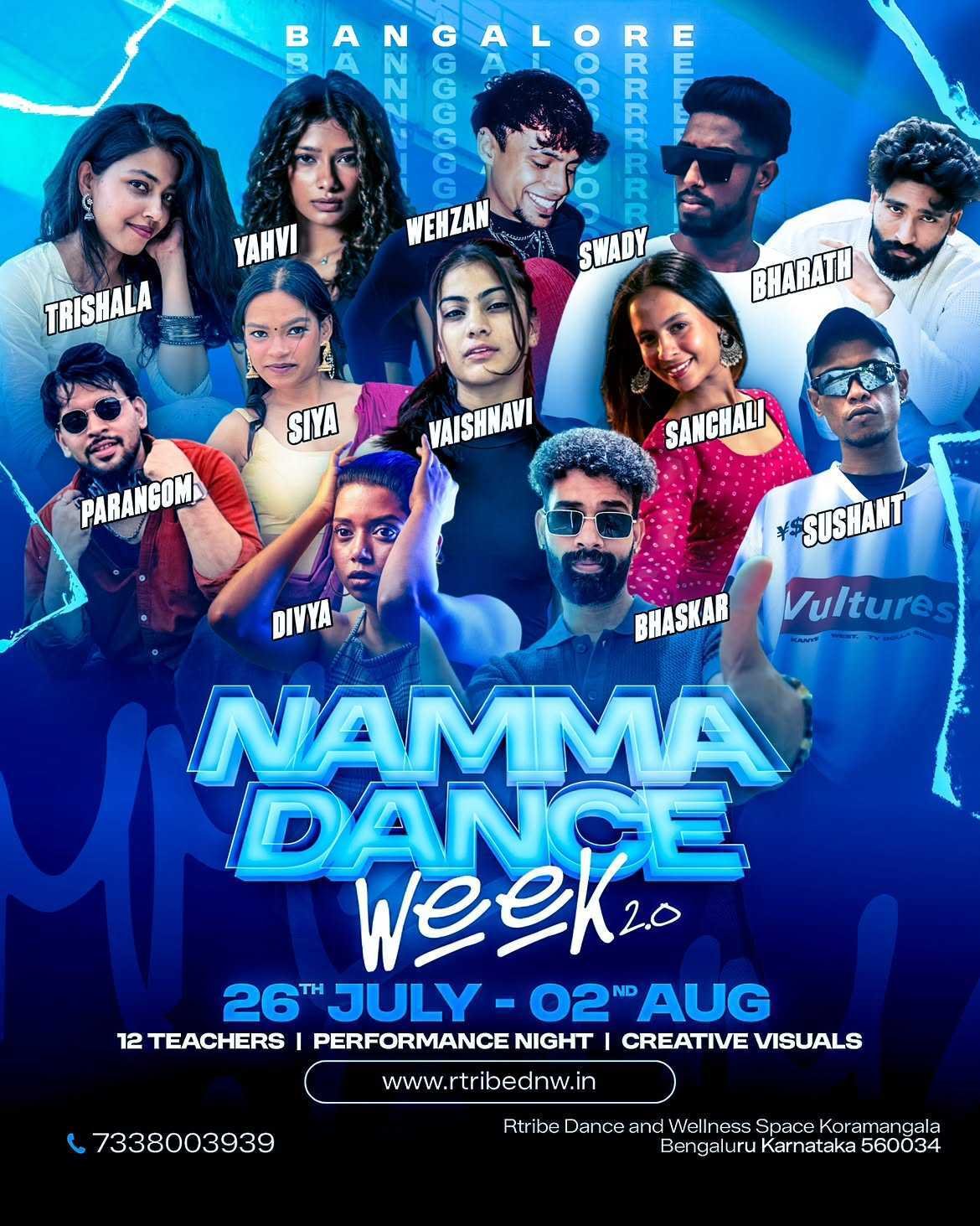 Namma Dance Week 2.0 lineup